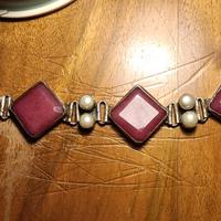 BRACCIALE ETNICO RADICE DI RUBINO 