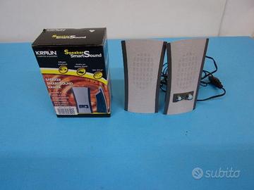 Coppia casse amplificate 220 watt p.m.p.o., NUOVE,