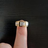 Anello uomo con diamante
