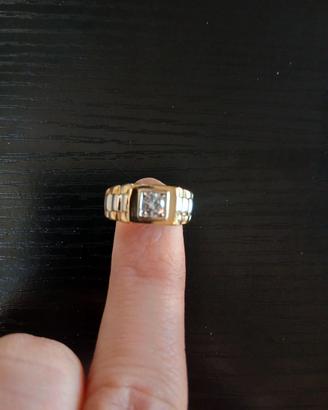Anello uomo con diamante