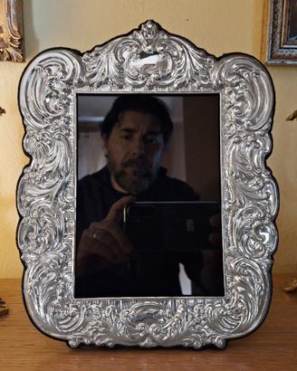 Cornice Portafoto Argento 925 anni 80 x foto 13x18