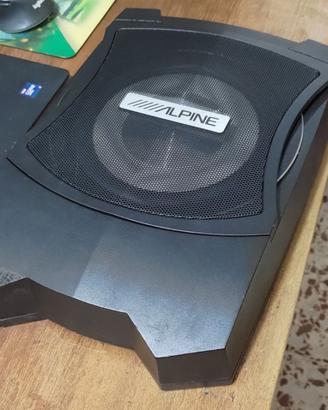 Subwoofer SLIM Attivo Alpine PWE-V80  160w