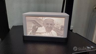 Lampada Papa Francesco Stampa 3D
