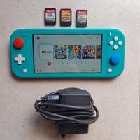 nintendo switch lite + 3 giochi