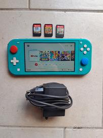nintendo switch lite + 3 giochi