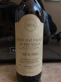 Soldera “Rosso dai Vigneti di Brunello” 1976