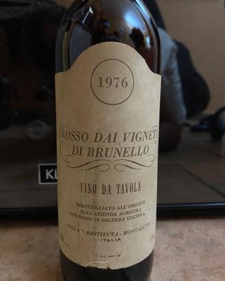 Soldera “Rosso dai Vigneti di Brunello” 1976