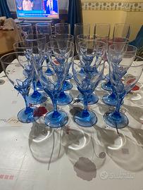 Set bicchieri blu
