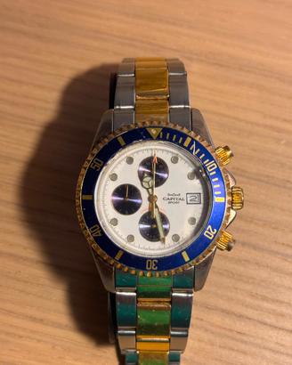 orologi quarzo submariner acciaio oro