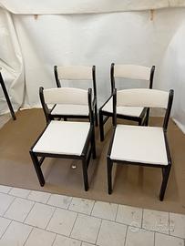 4 sedie modernariato 