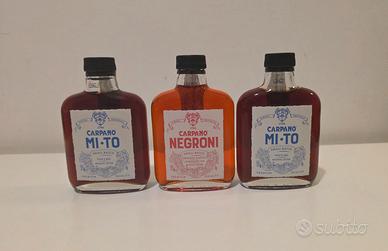 3 Bottiglie Carpano Mignon NUOVE con Omaggio 