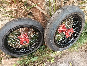 cerchi e gomme Motard 17 KTM 450