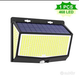 lampade led solari ricaricabili da 468 led nuove