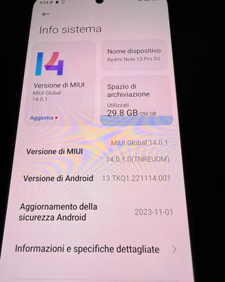 Xiaomi Note 13 Pro 5G 256Gb Black