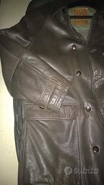 Cappotto in pelle Pollini