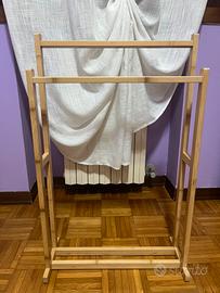 Portasciugamani Ikea con due bracci in bambù