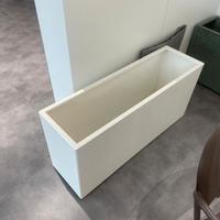 Fioriera Riva 100 x 30 x H.50, bianca, Medes.