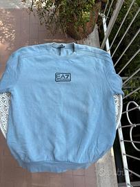 Felpa Girocollo EA7 Emporio Armani Azzurra