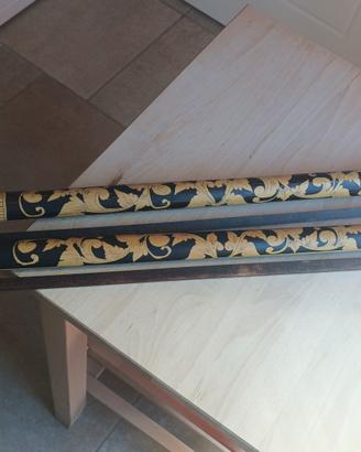 Set di Bastoni x Tende Vintage in Bambù e Legno 