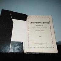 Libro di preghiere al settimana santa anno 1957