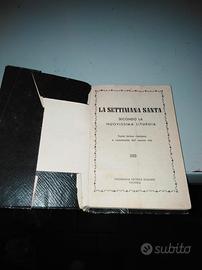 Libro di preghiere al settimana santa anno 1957