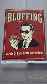 Lamina pubblicitaria carte da gioco - NUOVA