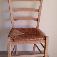 Sedie legno  impagliate