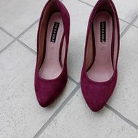 Décolleté camoscio bordeaux n. 37 belle scarpe