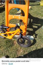 bici fa bambino  senza pedali rocter Scott bike