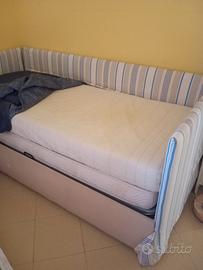 Letto singolo con vano contenitore 