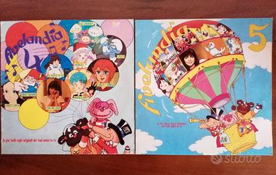 4 vinili sigle cartoni animati Cristina D' Avena