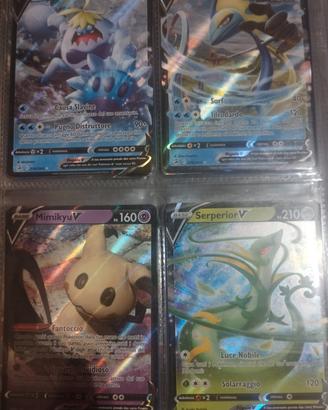 carte Pokemon semplici GX/ex/v degli ultimi anni