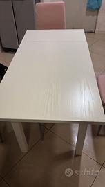 Tavolo bianc ocon sedie  100