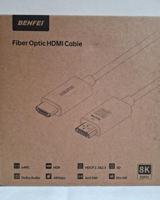 Cavo HDMI Fibra Ottica BENFEI 8K HDMI 2.1, 30 mt