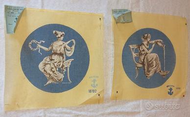 Coppia Canovacci Mezzo Punto Ancora 18702 18703 Ca
