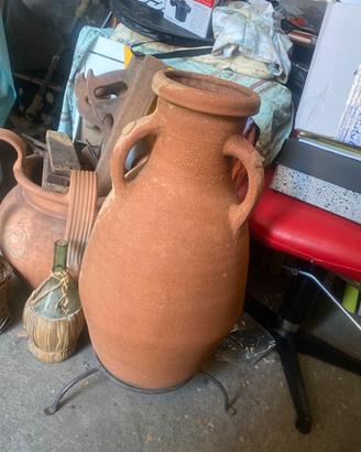 anfora in terracotta antica  70 cm alta