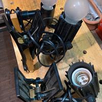 3 Portalampada con pinze per  aggancio