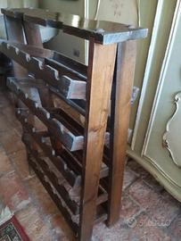 Portabottiglie in legno 
