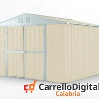 Box struttura lamiera Acciaio 327x307cm avorio