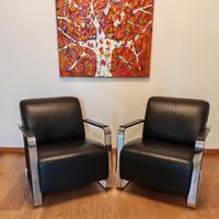 Poltrone in pelle Elle di Alberta