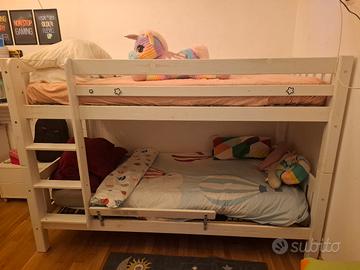 letto a castello separabile con materassi 90x200 