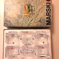 Set 6 bicchieri serie Marski Iittala T. Wirkkala