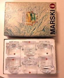 Set 6 bicchieri serie Marski Iittala T. Wirkkala