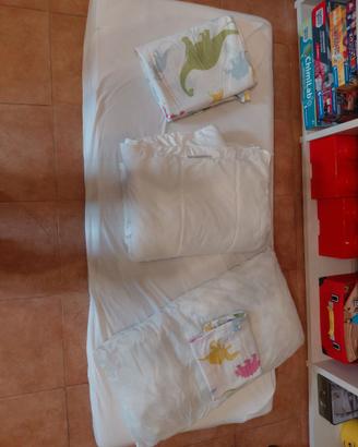 Materasso+ Set Letto completo Bimbi