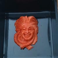 Testa di Medusa in corallo, artig Torre del Greco 