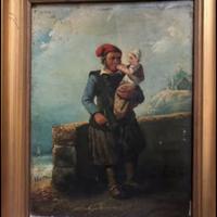 Antico olio su tela