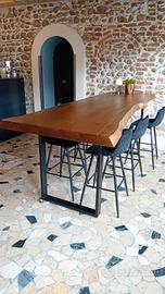 Arredo tavolo stile design moderno industrial