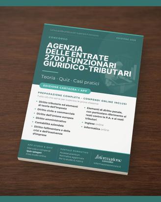 Manuale Concorso Entrate 2700 Funzionari Completa