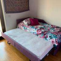 Letto con contenitore e secondo letto incorporato