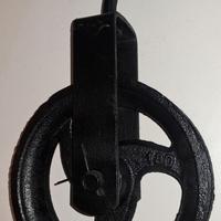 Carrucola in ghisa con gancio diametro 180 mm